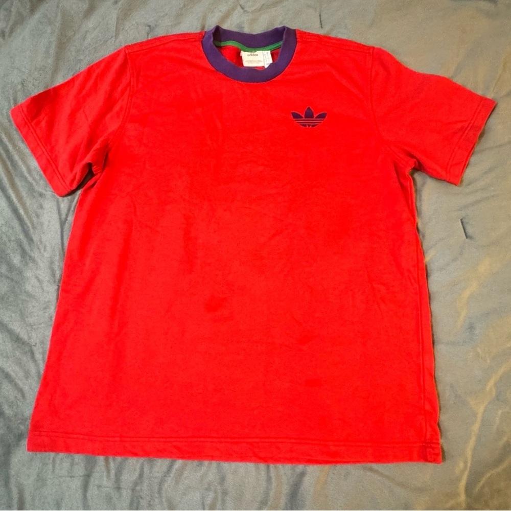 Adidas Red Short Sleeve Tee Casual Fit

#1004